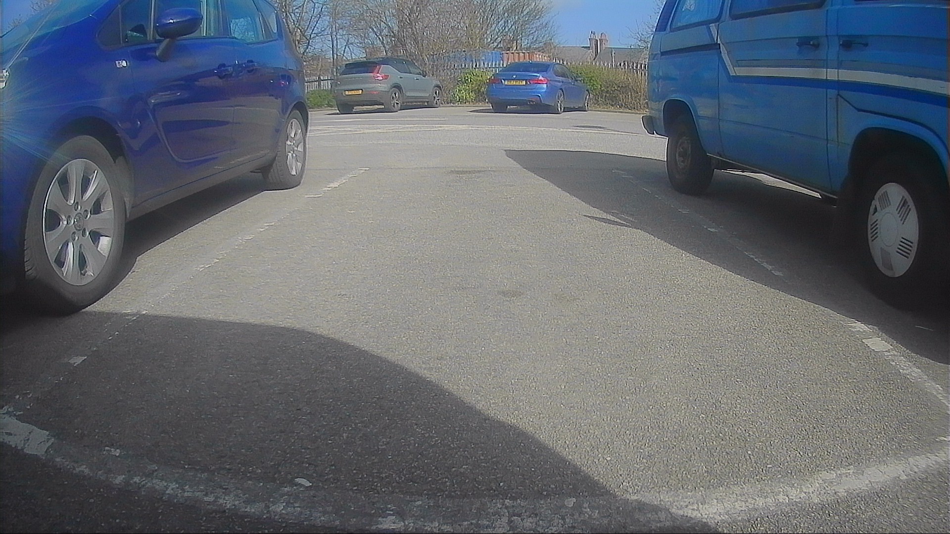 Rearview camera output in Asda car park