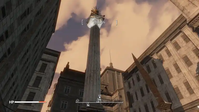 Nelsons column from below